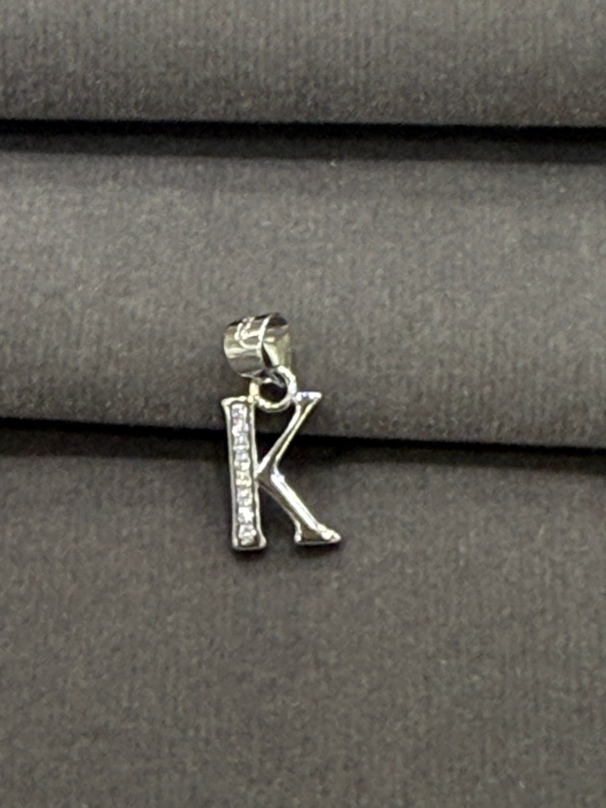 92.5 Elegant Silver Alphabet “K” Pendant